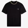 Piqué-T-Shirt mit Rundhalsausschnitt für Herren