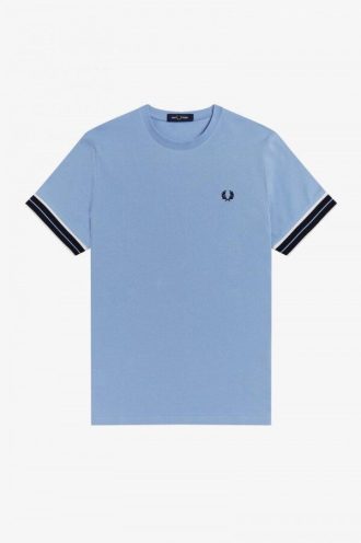 Piqué-T-Shirts mit Tramline-Spitze