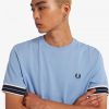 Piqué-T-Shirts mit Tramline-Spitze