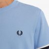 Piqué-T-Shirts mit Tramline-Spitze