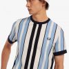 Piqué-T-Shirts mit vertikalen Streifen