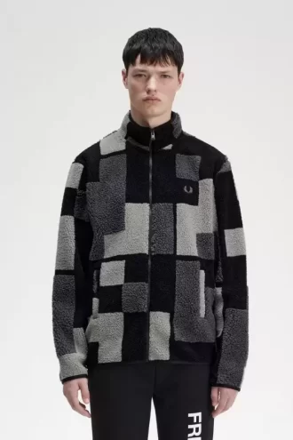 Pixel Borg Fleece Herren-Sweatshirts