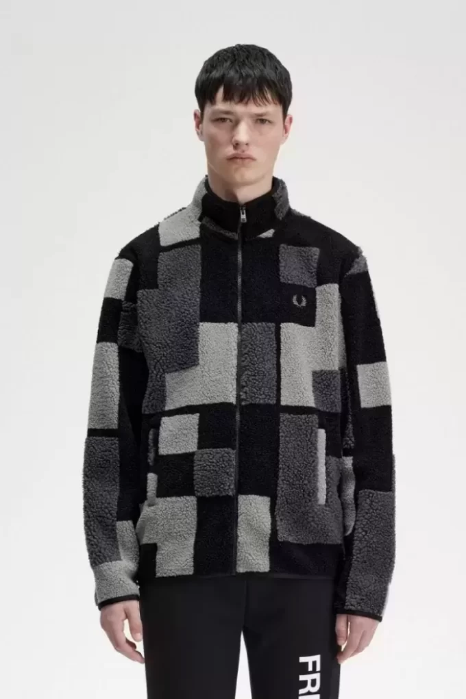 Pixel Borg Fleece Herren-Sweatshirts