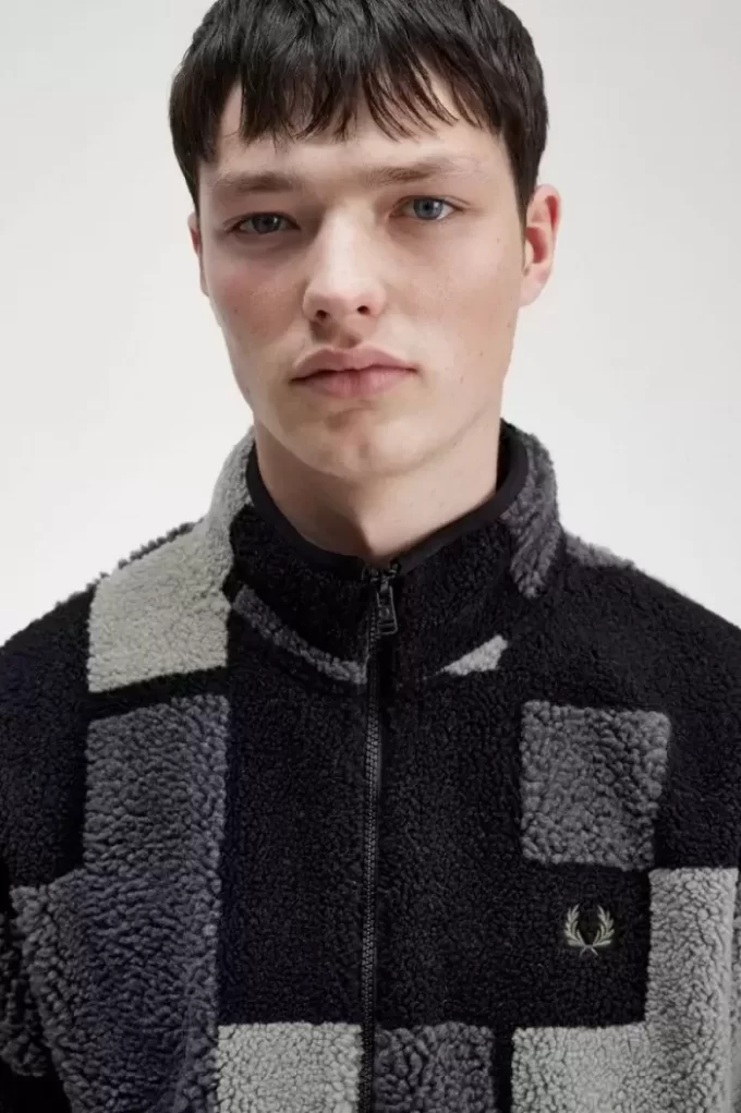 Pixel Borg Fleece Herren-Sweatshirts