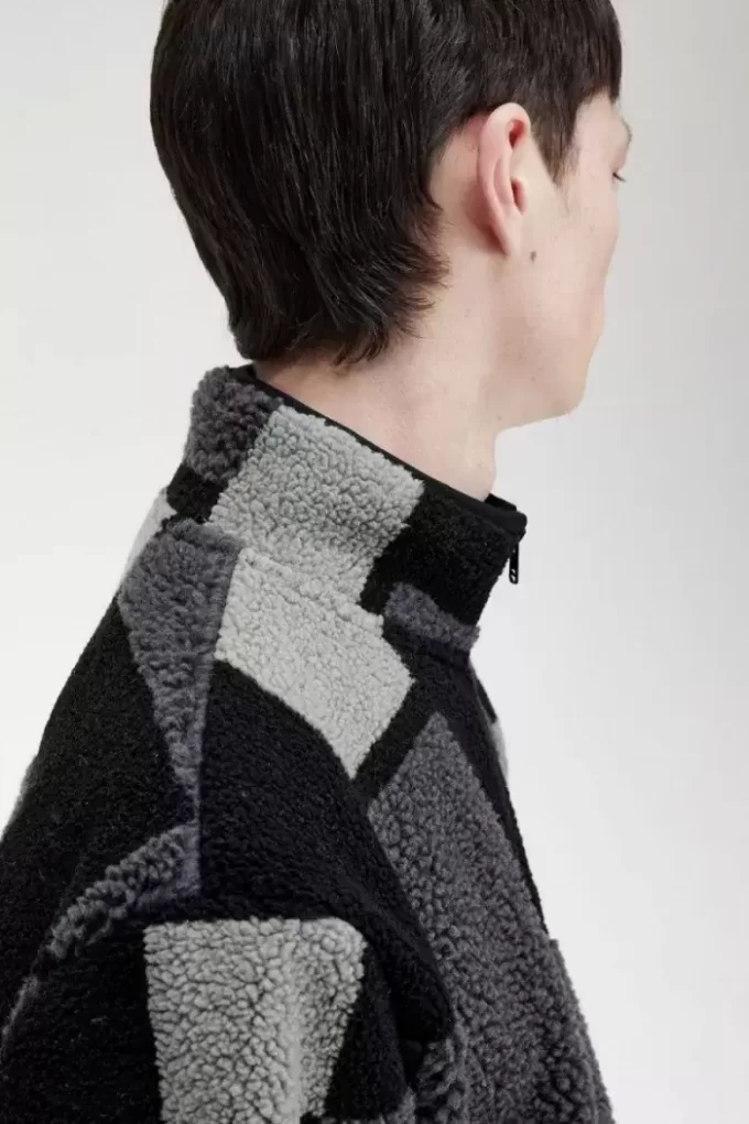 Pixel Borg Fleece Herren-Sweatshirts