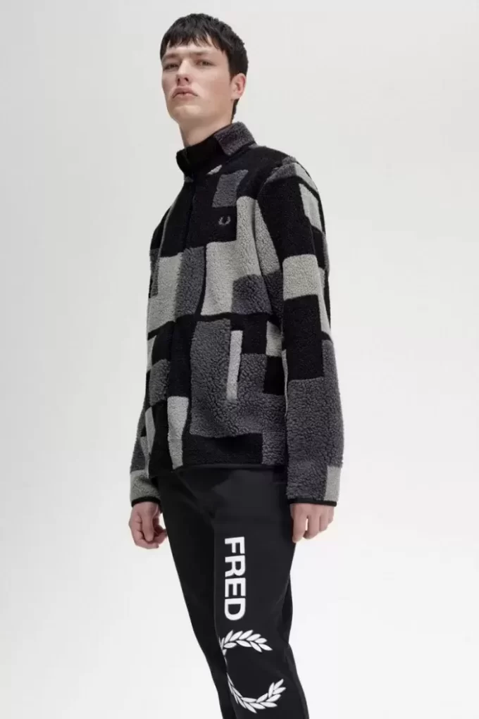 Pixel Borg Fleece Herren-Sweatshirts