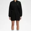 Playsuit-Kleid mit durchgehendem Reißverschluss für Damen