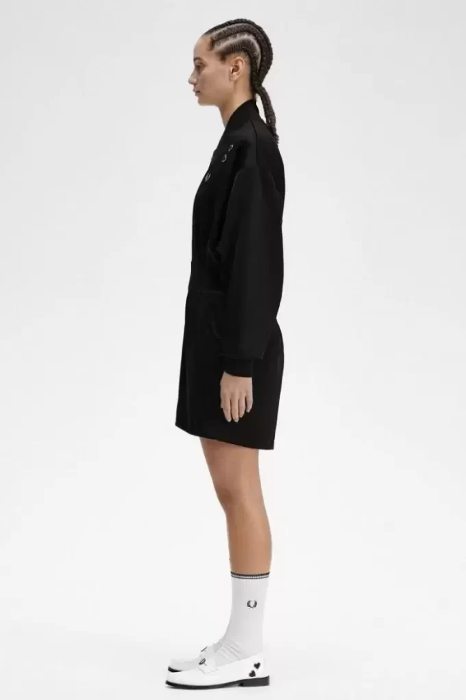 Playsuit-Kleid mit durchgehendem Reißverschluss für Damen