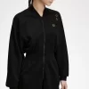 Playsuit-Kleid mit durchgehendem Reißverschluss für Damen
