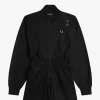 Playsuit-Kleid mit durchgehendem Reißverschluss für Damen