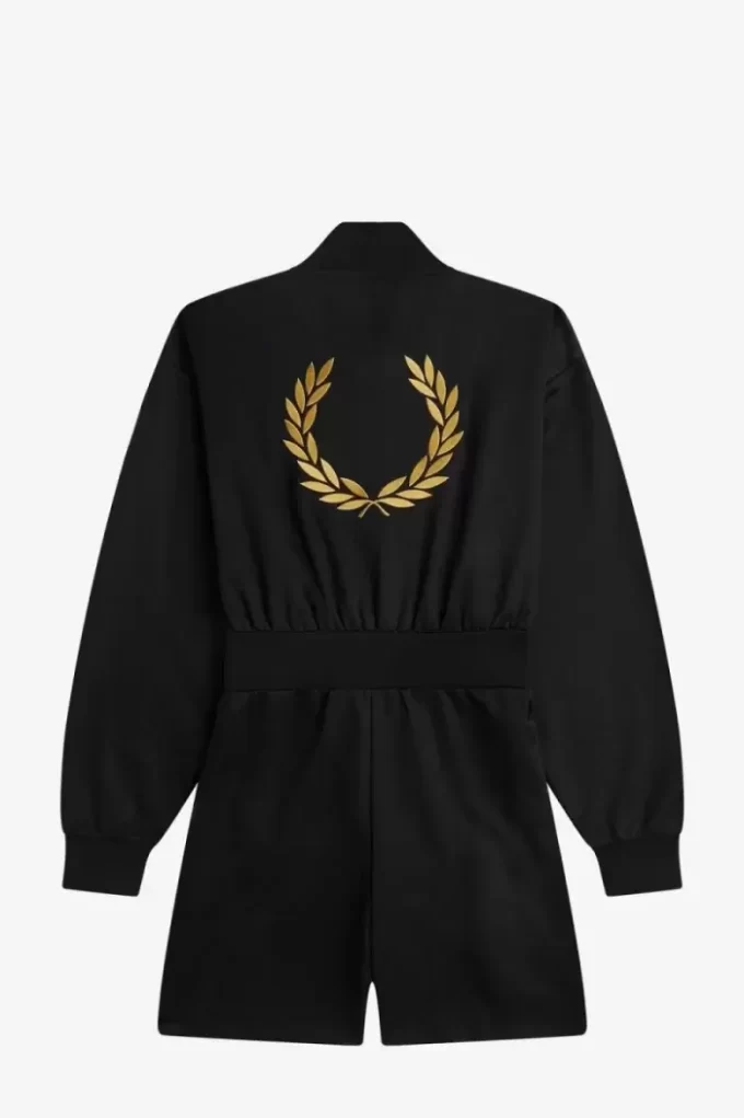 Playsuit-Kleid mit durchgehendem Reißverschluss für Damen
