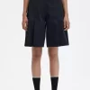 Plissierte Damen-Shorts