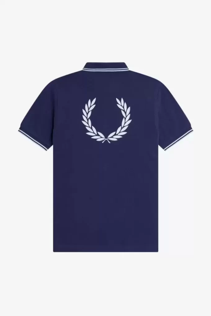 Poloshirt für Herren mit Grafik auf der Rückseite