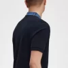 Poloshirt mit grafischem Kragen für Herren