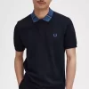 Poloshirt mit grafischem Kragen für Herren
