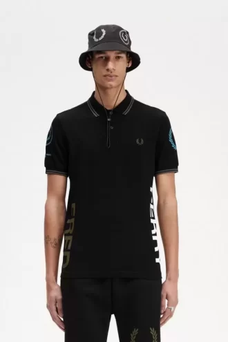 Poloshirt mit grafischem Markenlogo für Herren
