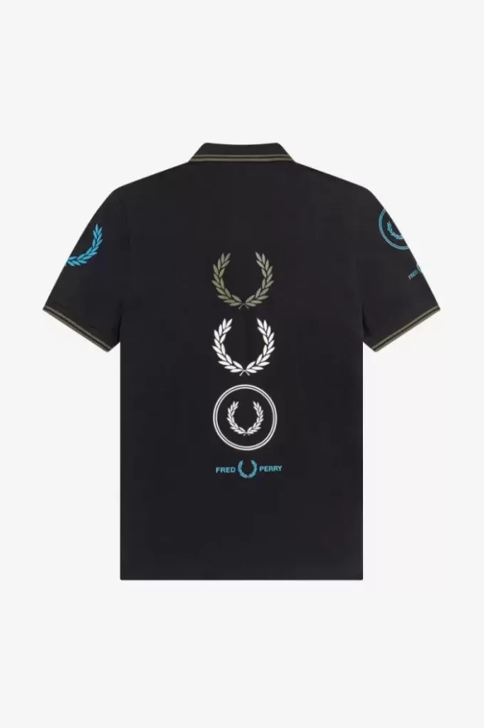 Poloshirt mit grafischem Markenlogo für Herren