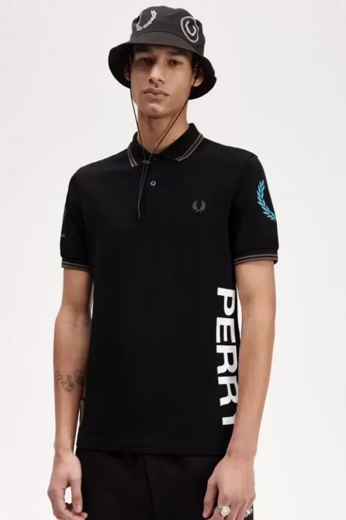 Poloshirt mit grafischem Markenlogo für Herren