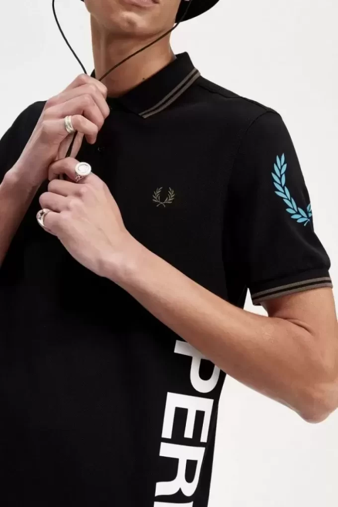 Poloshirt mit grafischem Markenlogo für Herren