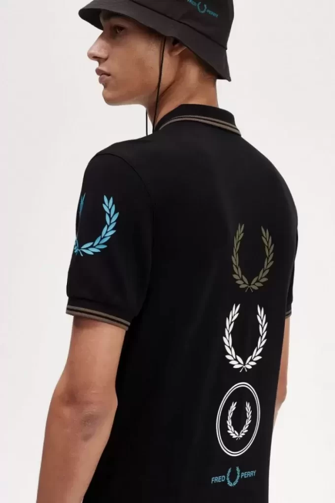 Poloshirt mit grafischem Markenlogo für Herren