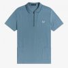 Poloshirts mit geripptem Kragen