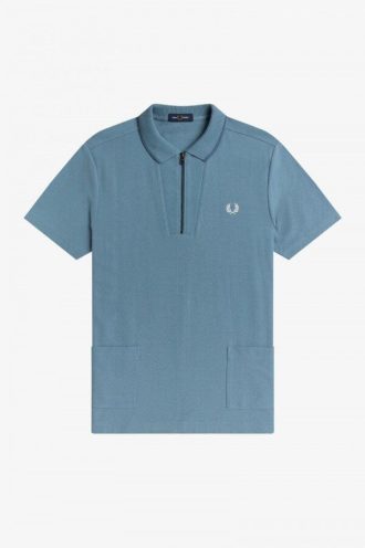 Poloshirts mit geripptem Kragen