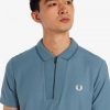 Poloshirts mit geripptem Kragen