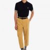 Poloshirts mit gestreiften Bündchen