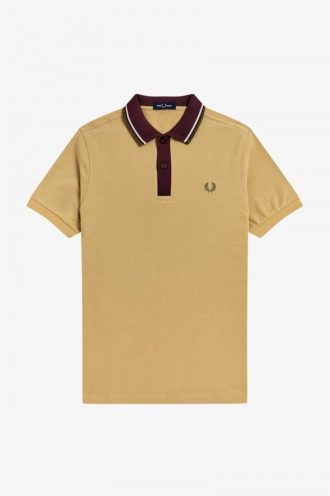 Poloshirts mit Strickkragen