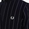 Poloshirts mit Trichterkragen und feinen Streifen