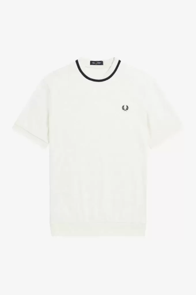 Reissues Piqué-T-Shirt mit Rundhalsausschnitt für Herren