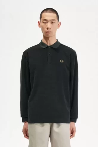 Relaxed Frottee-Poloshirt für Herren