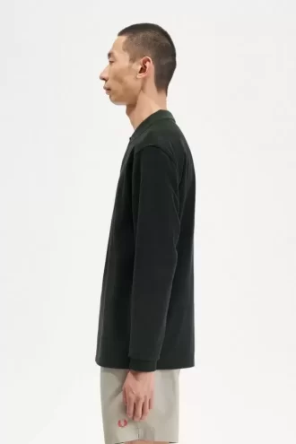 Relaxed Frottee-Poloshirt für Herren