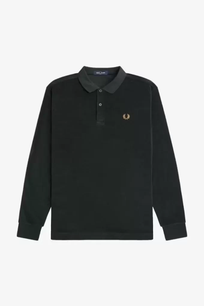 Relaxed Frottee-Poloshirt für Herren
