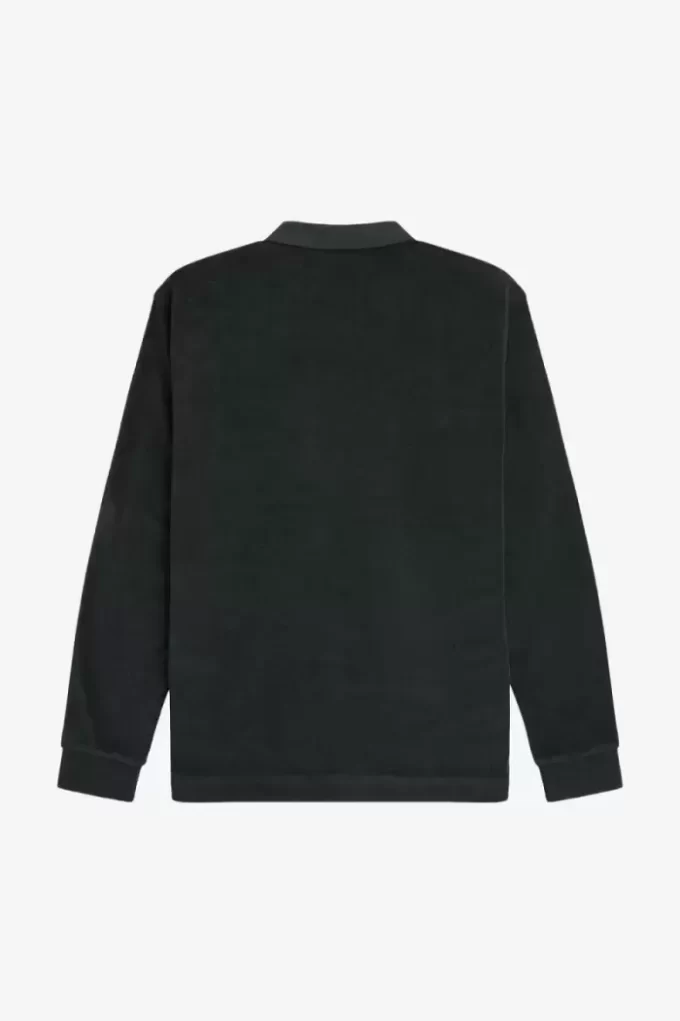 Relaxed Frottee-Poloshirt für Herren