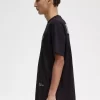 Relaxed Herren T-Shirt mit Aufdruck und Patch