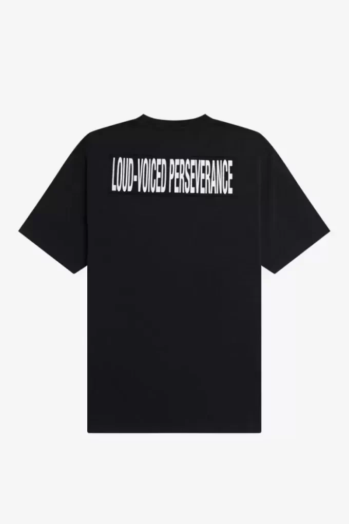 Relaxed Herren T-Shirt mit Aufdruck und Patch