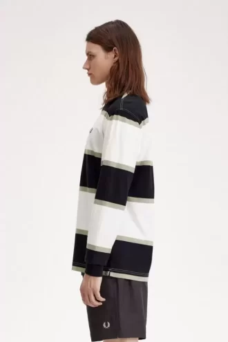 Relaxed Stripe Herren-Poloshirt