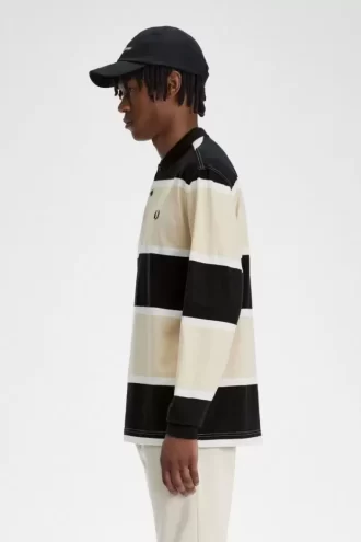 Relaxed Stripe Herren-Poloshirt