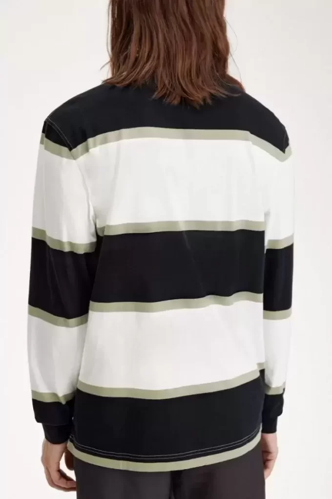 Relaxed Stripe Herren-Poloshirt