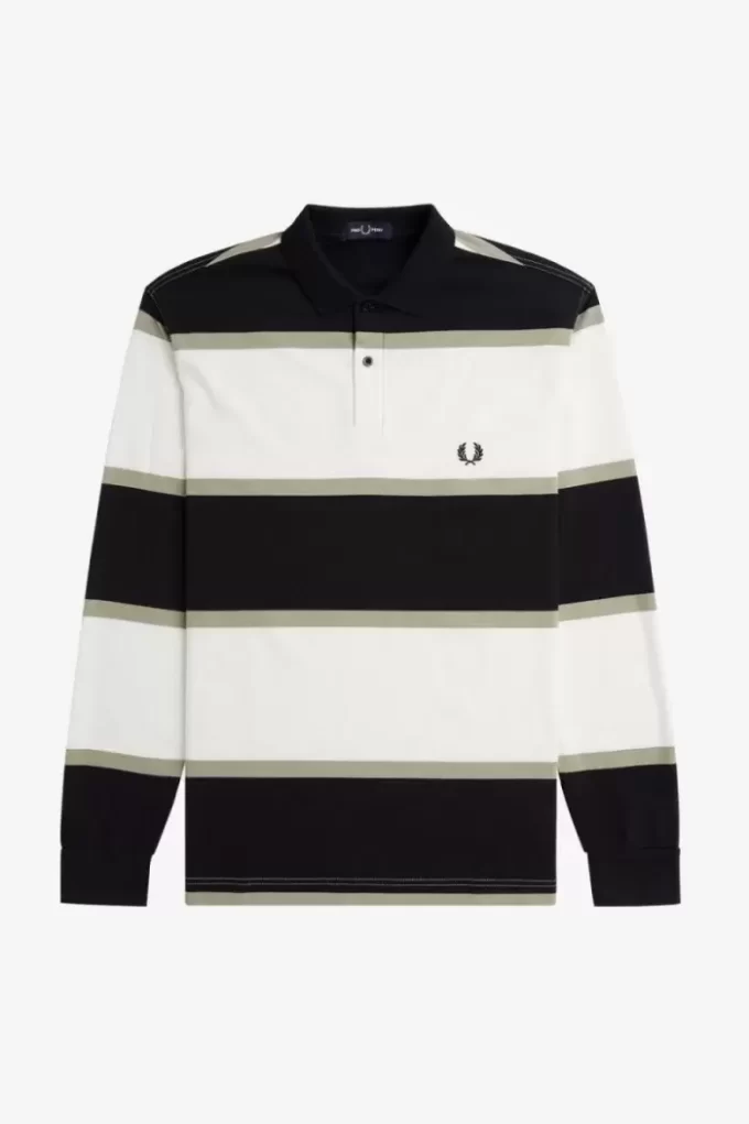 Relaxed Stripe Herren-Poloshirt