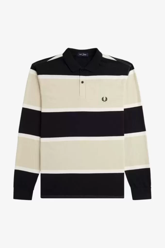 Relaxed Stripe Herren-Poloshirt