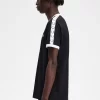 Ringer-T-Shirt mit Aufnäher für Herren