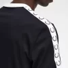 Ringer-T-Shirt mit Aufnäher für Herren