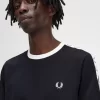 Ringer-T-Shirt mit Aufnäher für Herren