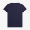 Ringer-T-Shirt mit Aufnäher für Herren