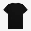 Ringer-T-Shirt mit Aufnäher für Herren
