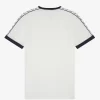 Ringer-T-Shirt mit Aufnäher für Herren