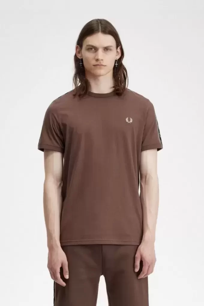 Ringer-T-Shirt mit Kontrastband für Herren