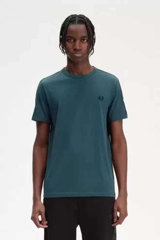 Ringer-T-Shirt mit Kontrastband für Herren